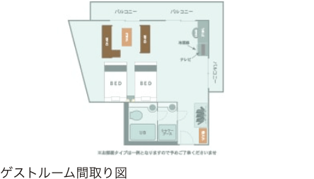 スイートルーム間取り