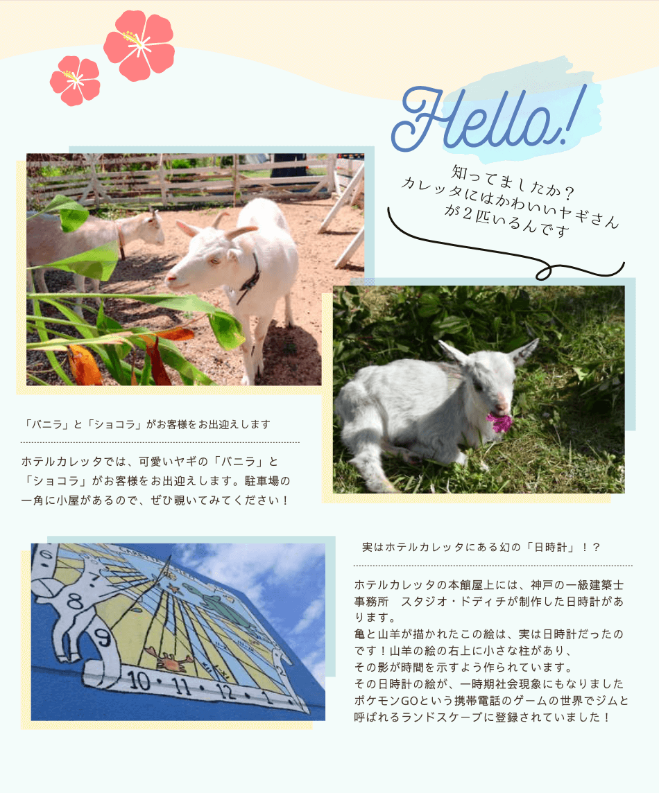 ヤギの「バニラ」「ショコラ」