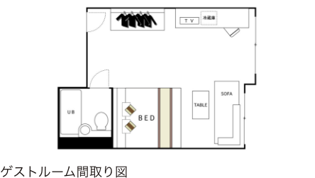 ダブルルーム間取り