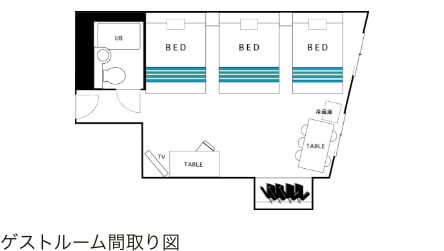 DXトリプルルーム間取り