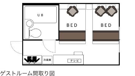 ファミリーツインルーム間取り