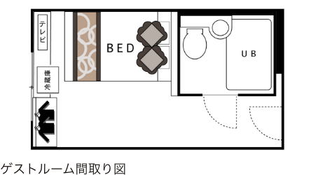 セミダブルルーム間取り
