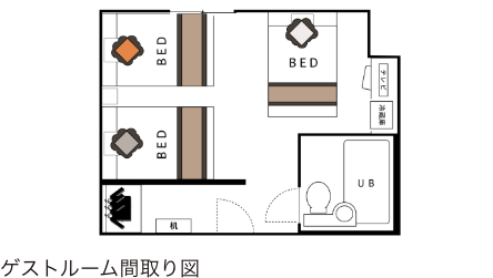 トリプルルーム間取り