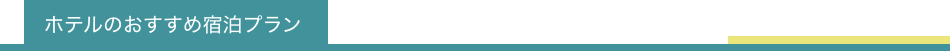 ホテルのおすすめ宿泊プラン
