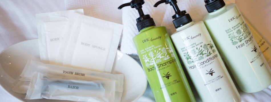 部屋着とアメニティ