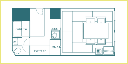 和室(10畳)間取り