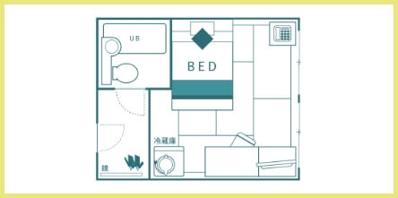 シンプル和モダンルーム間取り