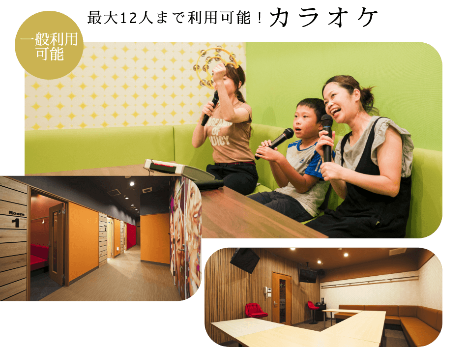 最大12人まで利用可能！カラオケ