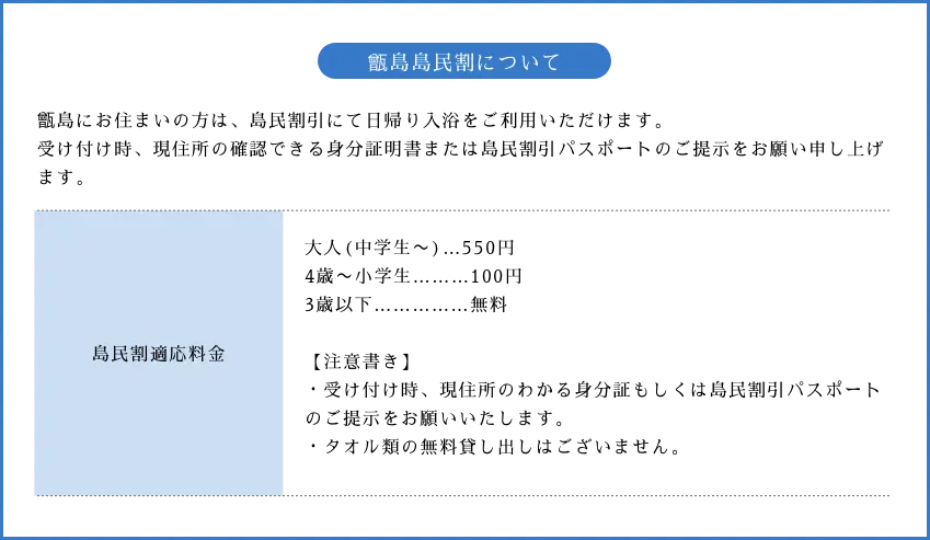甑島島民割