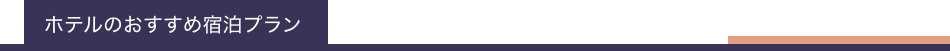 ホテルのおすすめ宿泊プラン