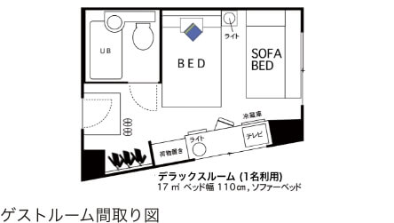 デラックスルーム間取り