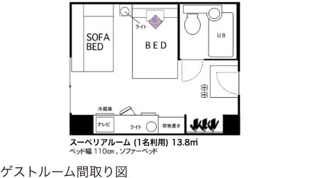 スーペリアルーム間取り