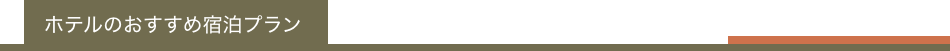 ホテルのおすすめ宿泊プラン