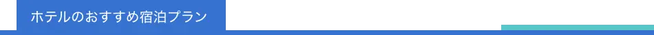 ホテルのおすすめ宿泊プラン