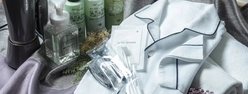 部屋着とアメニティ