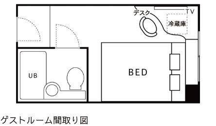 ダブルルーム間取り