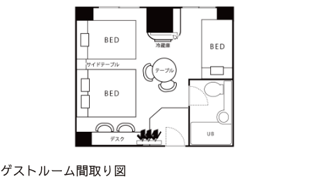トリプルルーム間取り