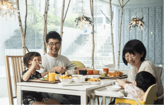 大人からお子様まで大満足の朝食バイキング