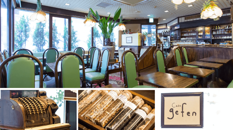 朝食会場について