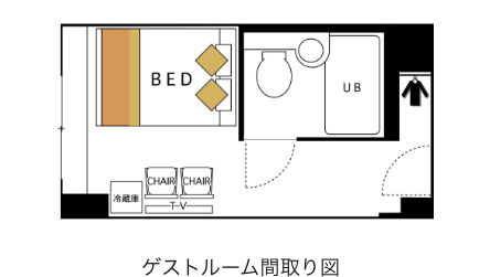 ダブルルーム間取り