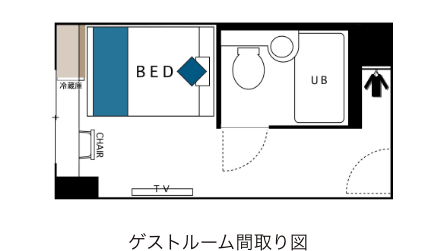 ワーキングシングルルーム間取り
