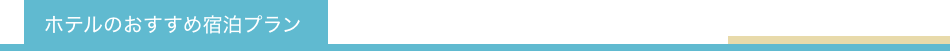 ホテルのおすすめ宿泊プラン