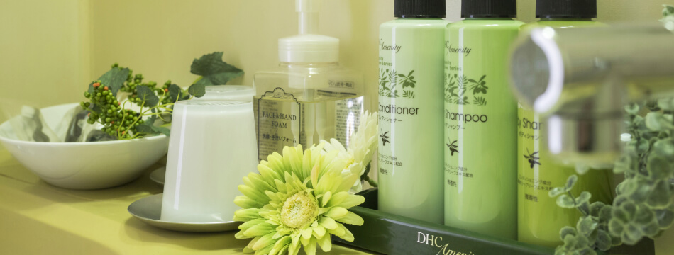 部屋着とアメニティ