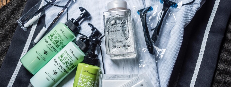 部屋着とアメニティ