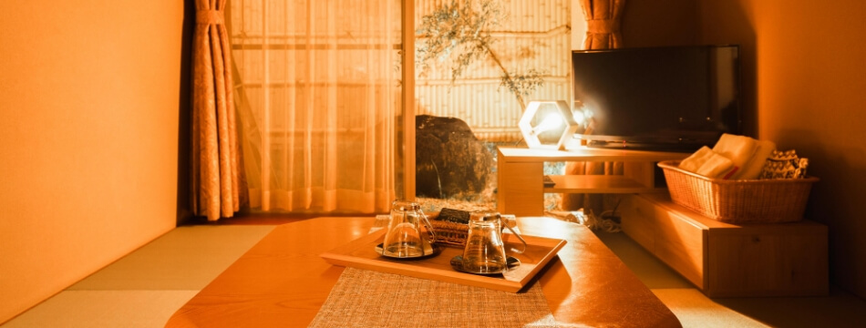 【源泉かけ流し】家族風呂付き和室